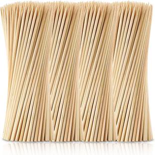 INDIKONB Bamboo Sticks for Craft & BBQ – 200 Pcs Pack