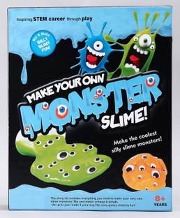 zokato DIY Slime Kit for Kids, 16 Pieces Sticky Monster Slime Making Kit