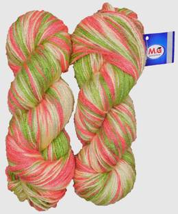 M.G Enterprise Knitting Yarn Multi Wool, Carrot 200 gm Best Used with Knitting Needles, Crochet Needles Wool Yarn for Knitting.