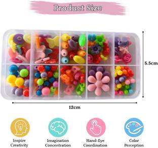 SYGA Kids' Beads Craft Kit – DIY Jewelry Making Set for Bracelets & Necklaces