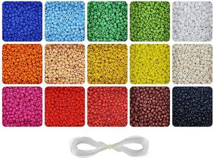INDIKONB Seed Beads 8/0 3 mm for