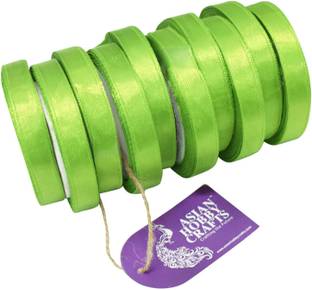 ASIAN HOBBY CRAFTS Satin Ribbon 1/2 Inch (Light Green)
