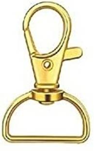 BanteyBanatey Lobster Claw Clasps D Ring 360 Swivel Trigger Snap Dog Hooks 4 x 1.4 cm - Gold