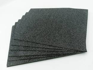 Gold Leaf A4 Glittery Foam Sheet For Art & Craft Decorative Purpose Pack Of 10 Pcs Black