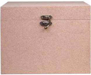 LITTLE BIRDIE MDF Box with Latch Square endless handcraft creative possibilities (8 X 8 X 6)