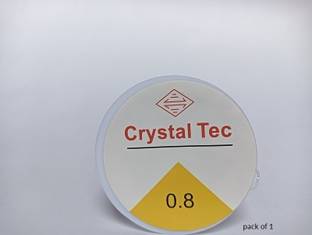 PriyaBeads Stretchy Elastic Cord Clear Round for Beading Jewellery Making 10m (Size 0.8mm)