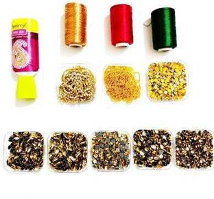 Crafts Haveli Silk Thread Bangles Making Kit with Storage Box [Total - 382 pcs with 17 Different Types of Material ]