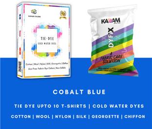 KADAM Tie Dye Colour Sachet | Cobalt Blue | 25g Pack | Tie Dye Colors…