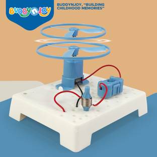 Buddynjoy BJ Electric Frisbee DIY STEM | STEAM Kit Perfect Birthday Gift for Kids 6+ Years