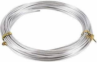 Beadsnfashion Aluminium Wire, Art and Craft Colourful Wire for Jewellery Making, Flower Decoration and Floral Arrangement 10 Mtrs, Size 1.50 mm(15 Gauge)