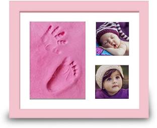Mold Your Memories Baby Clay Handprint & Footprint Frame for Newborn