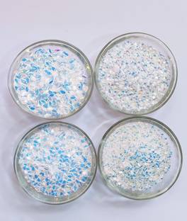 फैशन क्लस्टर Sequins White Colour For Making Jewellery And Decorate Suits And Saree (40grams)