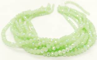 Beadsnpearls Speical Light Green Ab 6mm Crystal For Jewelery Making, Beading Bracelet And Diy