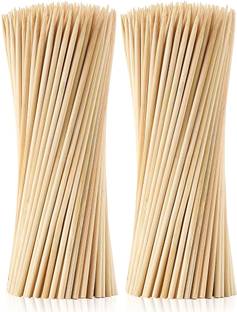INDIKONB Multipurpose Bamboo Sticks for Craft & BBQ – 100 Pcs
