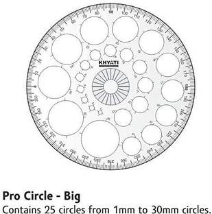 KHYATI Pro Circle Big(25Circle) Ruler