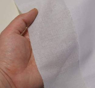 Hunny - Bunch White One Sided Fusible Interfacing Fabric Buckram(Width:46 Inch)(5 Metres)