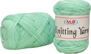 KNIT KING 100% Acrylic Wool Grape Green 100 gms - Art-ABCI