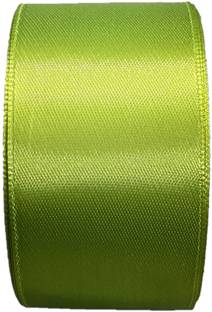ZOLDYCK Satin Ribbon (1.5 inch'' Broad and 10mtr roll (1 PCS) For DIY Craft (Leaf Green)