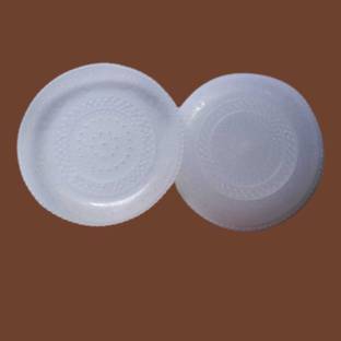 pisco Round Plastic Plate for Jhumar and Wall Hanging Pack of 2, Size - 19cm