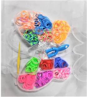 Bestie Toys Butterfly Design Loom Rubber Band Colored Loom Band Set.Kit