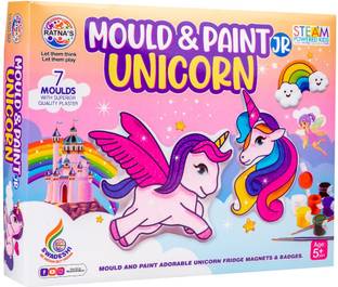 Ratnas Mould & Paint Jr Uincorn Diy Kit for Making Fridge Magnet (1041)