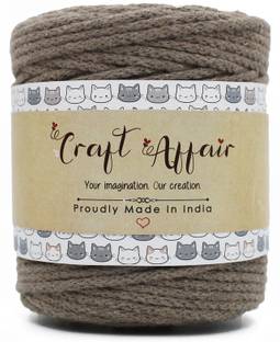 Craft Affair Knitted Cord (4mm, 50m) For Diy Projects - Stone