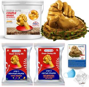Dream Gifts Couple Hands 3D Casting Kit (Pack of 6 items)