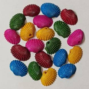 Adhvik (Pack of 400 Gram) Multi-Color Sea Shells Sippi Suitable for Aquarium Fish Tank