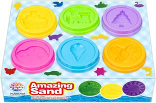 Ratnas Premium Quality Amazing Sand 6 Sand Containers With Moulds