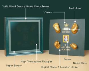 Mold Your Memories Baby Casting Frames for Baby's Hand Frame and feet Casting Kit NOT Included