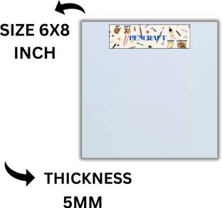 Pencraft FoamBoard Sunboard Sheet for Architecture,Model,Craft,Mount,5MM,6X8INCH,8PCS