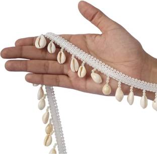 Lacesnmore Cowri/kaudi shell hanging lace 3meter pack