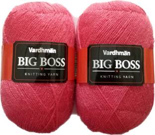 Vardhman BIG BOSS WOOL BALL HAND KNITTING WOOL/ART CRAFT NEEDLE ACRYLIC YARN THREAD DYED DARK PEACH 400GMS SHADE NO.29