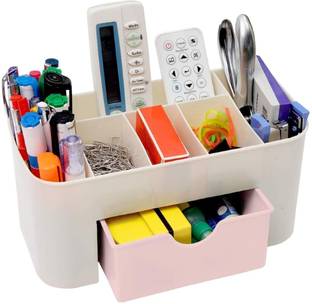 Self Lub Table Organizer – Plastic Storage Box for Pens, Pencils & Cosmetics Organizer
