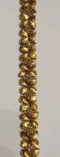 DIARA Golden Handwork Kundan Stone Lace for Dress Designing, Art & Craft (3 mtr)