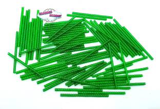 CLOUDED HOBBIES Green Swirl Craft Straw for Wind Chain,TORAN, JHUMAR and DECORE Craft (90)