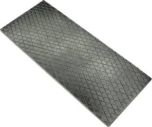 Luxuro Rhombus design Texture Plate for Rolling Mill Size: 2.5 ”x 6” x 1/8”