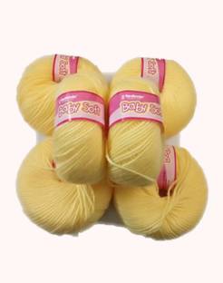 Vardhman BABY SOFT WOOL PACK OF 6 150GM DARK CREAM SHADE NO. 02