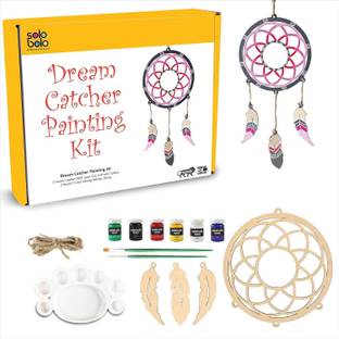 Solobolo Mandala Art DIY Dream Catcher Painting Kit | Home & Bedroom Wall Décor Gift