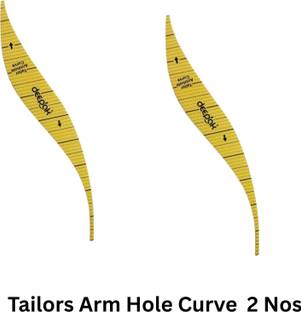 BharatSS Tailors Arm Hole Curve , Arm Hole Curve Scale for Tailors ( Pack of 2 )