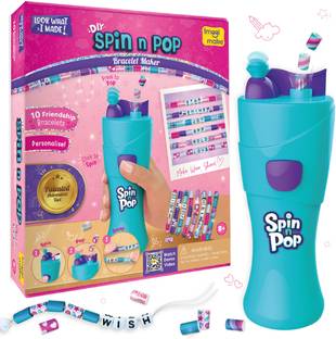 Imagimake Spin n Pop Bracelet Making Kit | Patented Electric Bracelet Maker