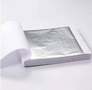 ask vark wala silver leaf 16 pes edible leaf silver paper for sweets
