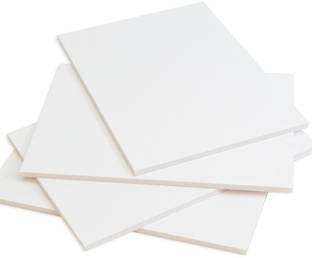 FRKB 3 mm Craft Foam Board Set White, 8 x 8 Inches - Set of 8