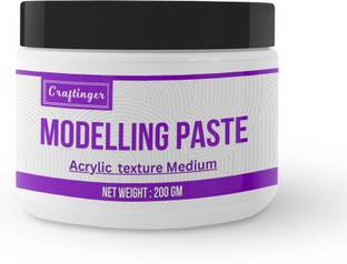 Craftinger 400gm Acrylic Modelling Paste - Non-Toxic Texture Medium for Art & Craft,