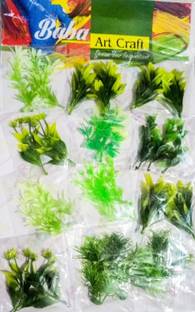 ROYALSHOP Plastic artificial plants tree's for school project craft decoration