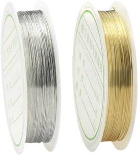 Weariton 0.4mm Copper Wire / Metallic String For Beading Necklace, Jewellery Making