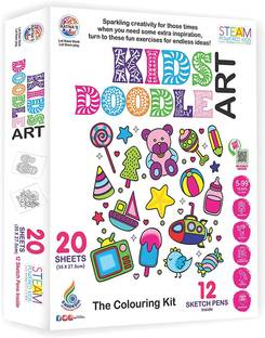 RATNA'S Kids Doodle Art let The Child Learn and Fun with Coloring kit (1051)
