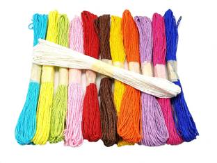 DEZIINE Twisted Paper Dori Cord 240m 12 Colors, Craft Rope String for Gift Wrapping