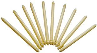 PUSHPA CREATION Plastic Sticks 8 inch for Macrame craft and other Craft project Set of 10