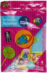 पिडिलाइट Fevicreate Artastic Science Kit| All in one Educational and Fun Learning Science DIY Kit| Kit Contains Project Book, Rangeela Tempera Colours, Rangeela Glitter, Fevicol MR and More
